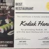 Best Restaurant in Kodiak 2017 !!!
